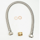 FLEXIBLE INOX FF 3/4" 600MM + RACCORD MM 3/4" (A480)