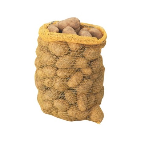 SAC TISSE JAUNE 10KG AVEC TIRETTE (PdT)