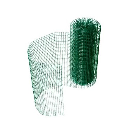 GRILLAGE MAILLE CARREE VERT 13x13 10Mx1M
