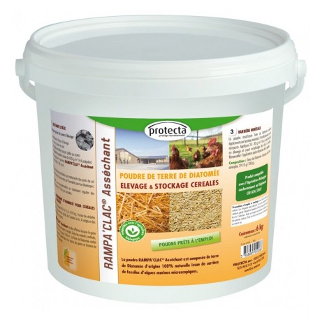 DIATOMEE - POUDRE INSECTICIDE RAMPA'CLAC ASSECHANT 2KG
